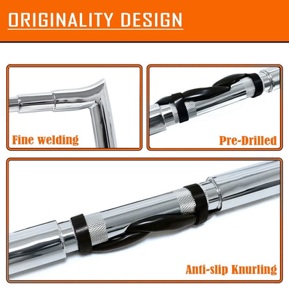 Handlebar Prewired for 2014-2015 Harley Road King FLHR FLHRC 12" 14" 16" RISE