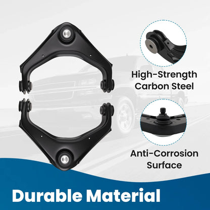 10x Front Upper Control Arms Kit for Chevy Silverado 1500 HD (2001–2006)