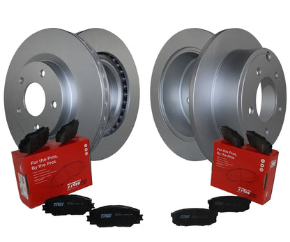 TRW Pro Ceramic Pads and Disc Rotors Brake Kit for Dodge Jeep Front/Rear