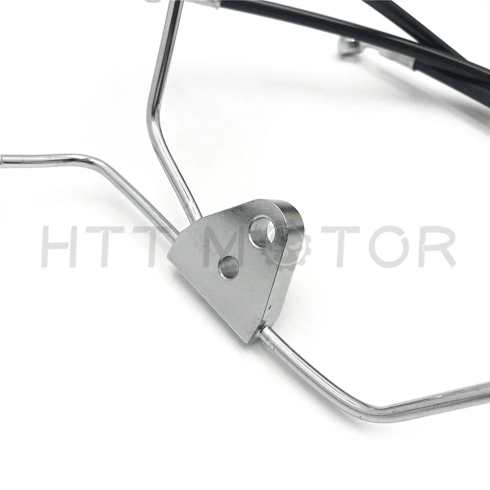+8" Black Vinyl Front Brake Line Kit for Harley Touring 2008-2013