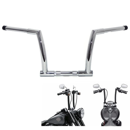 10" Rise Chrome Handlebar for Harley FXDLS FLS FLSS FLSTC 2016-2017
