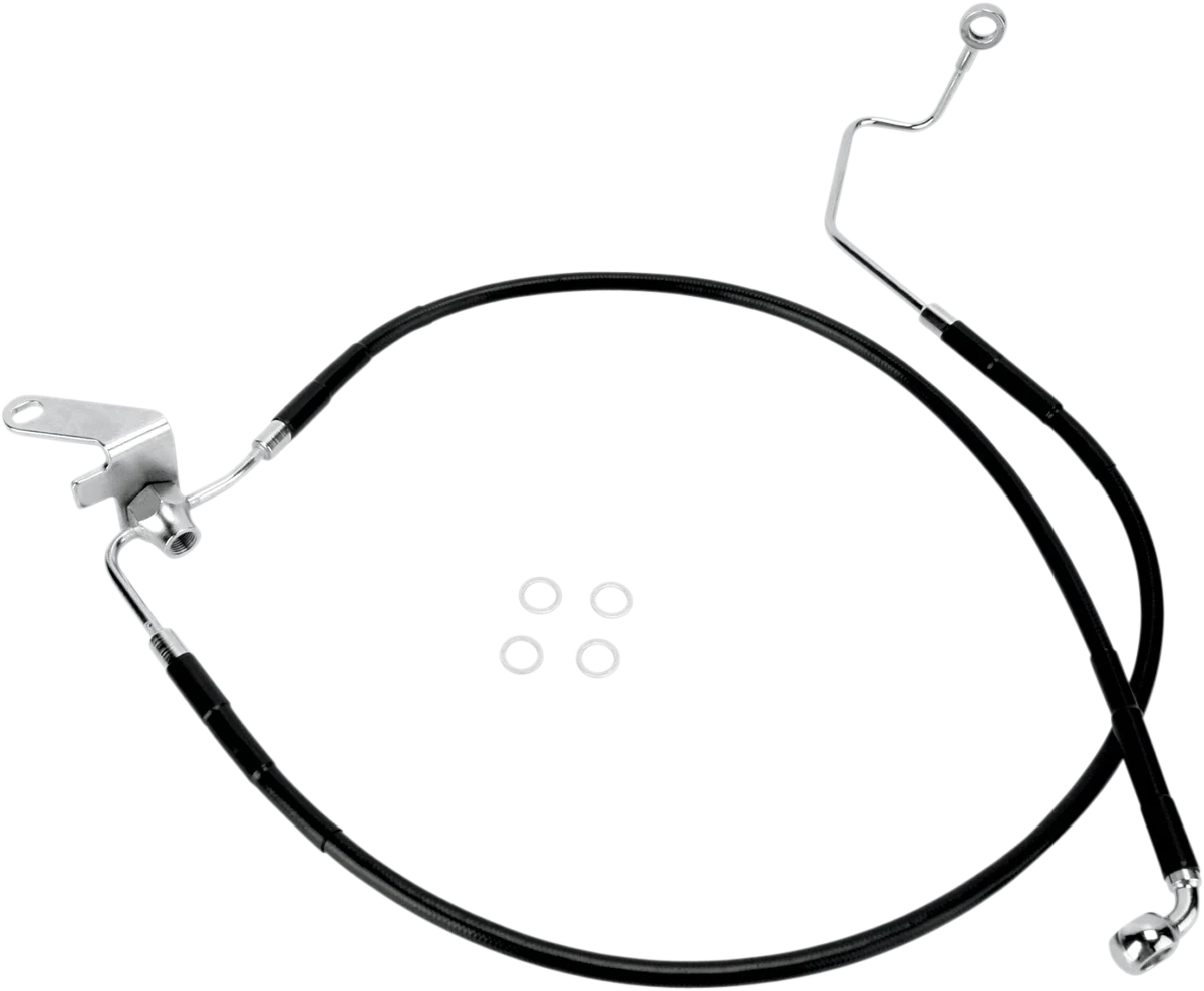 Front Brake Line +2" for Harley-Davidson Softail (2004–2006) 640223-2BLK