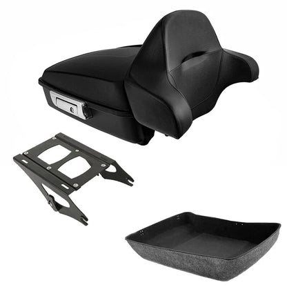 Tour Trunk Rack Matte Chopped for Harley Road Glide 2014-2026