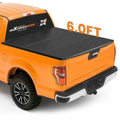 Truck Bed Cover 3-Fold for Chevrolet S10 GMC S15 6' (1982-1993) LED Included