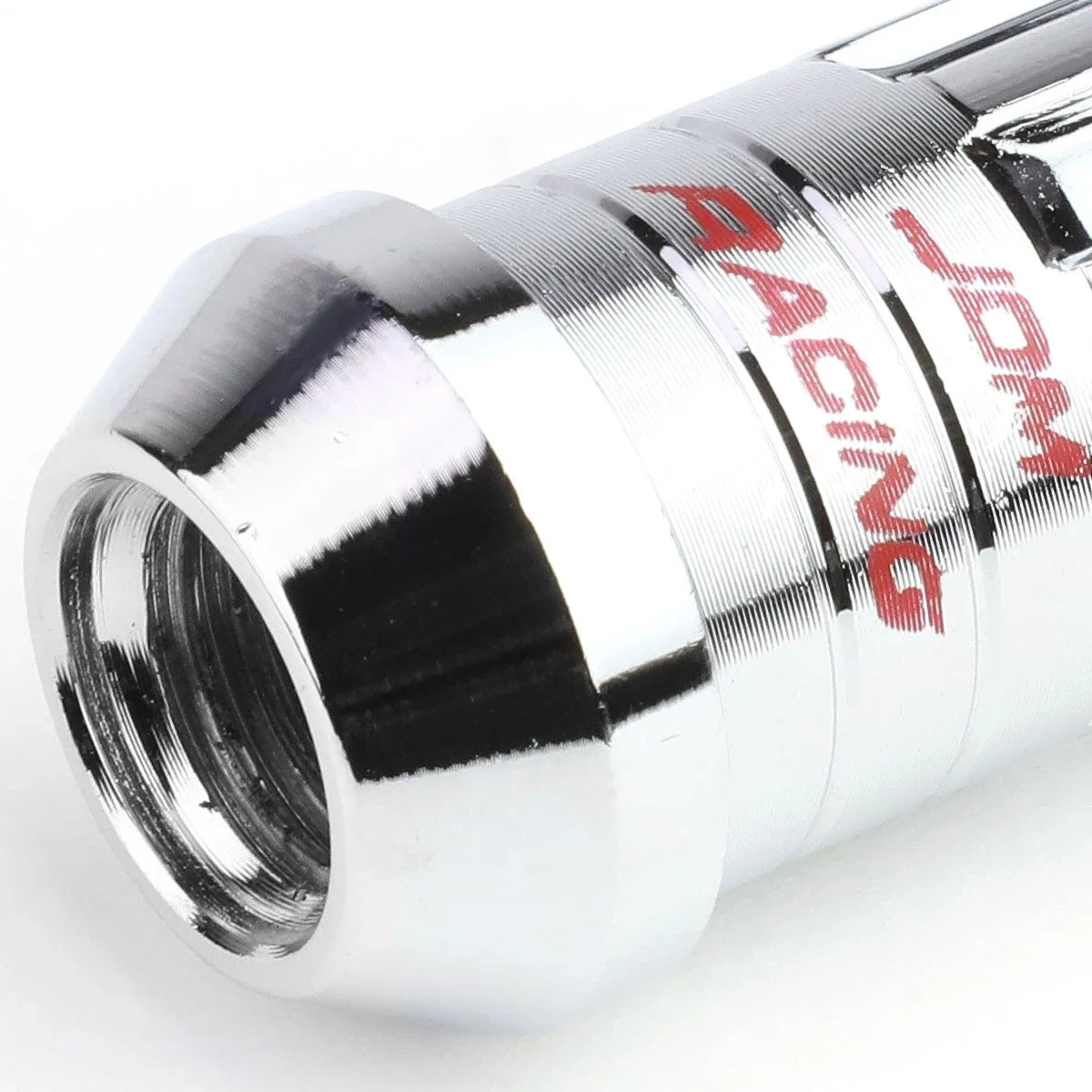 Set of 16 Steel Chrome Lug Nuts + Key M12x1.25 for Open-End Rims