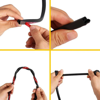 L-Shape Door Rubber Seal Strip 10M for Universal Fit Vehicles