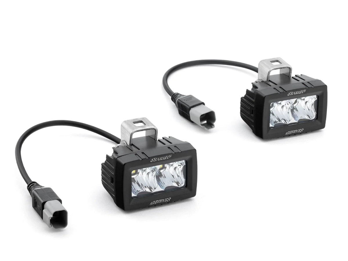 SuperATV 2X LED Cube Lights (1.75" Bracket, 3"x1.5" Size)