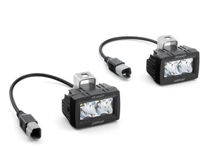 SuperATV 2X LED Cube Lights (1.75" Bracket, 3"x1.5" Size)
