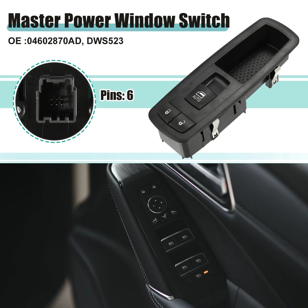 Power Window Switch for Dodge Ram 2500 (2010 Model)