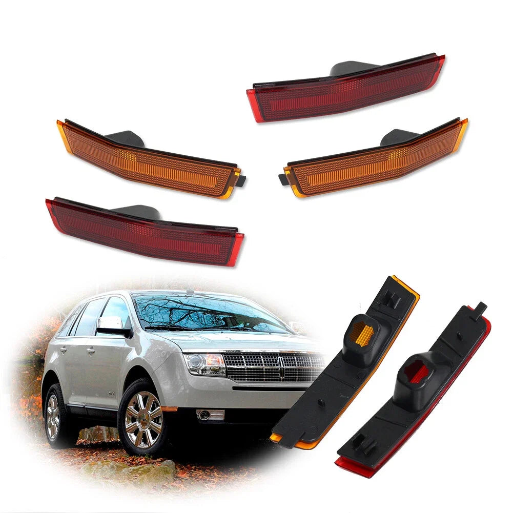 Set of 4 Side Marker Light Lamp Assemblies for Lincoln MKX (2007–2010)