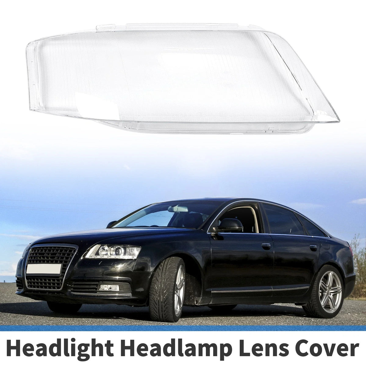 Headlight Lens Cover for Audi A6 (1998–2002) 1 Pc Clear