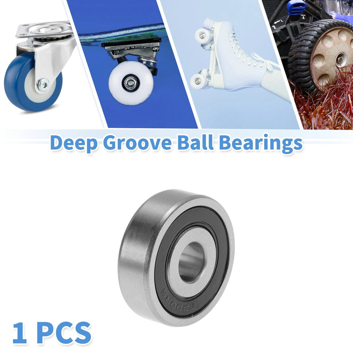 Deep Groove Ball Bearing 10x35x11mm for Various Models (6300VV)