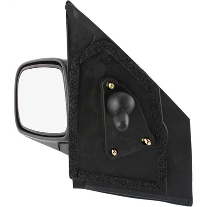 Textured Black Manual Remote Mirror for 2000-2005 Toyota Echo Driver Side