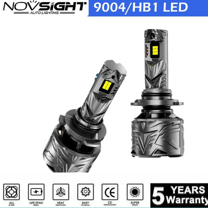 High/Low Beam 9004 HB1 LED Headlight Bulbs Kit 6500K - 2 Pack