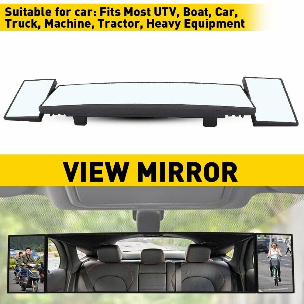 Rear View Mirror - Foldable Design for Universal Fit