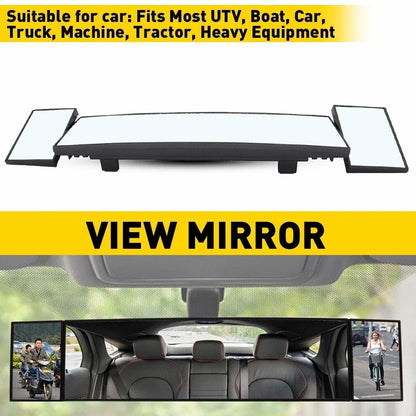 Rear View Mirror - Foldable Design for Universal Fit