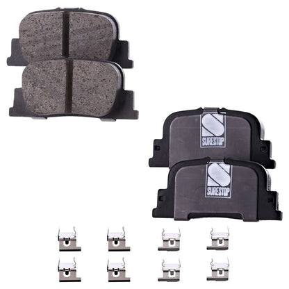 Brake Disc Rotors and Pads Set for Scion tC (2005–2010) Rear