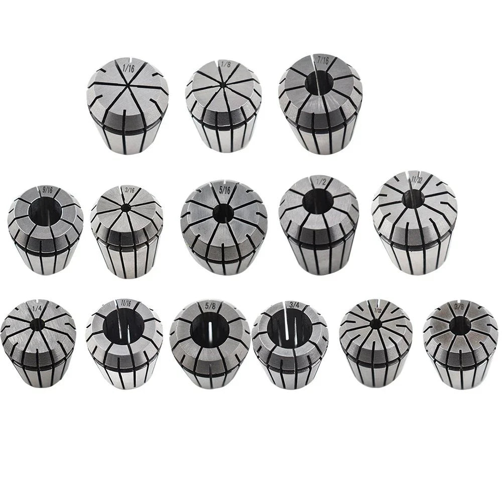 14Pcs ER32 Spring Collet Set for Precision CNC Milling Lathe