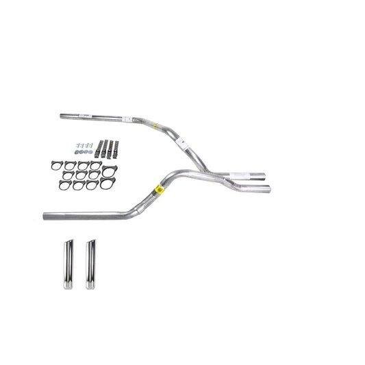 Dual Exhaust Pipe 2.5" No Muffler for Silverado (1999–2006) RW Tip
