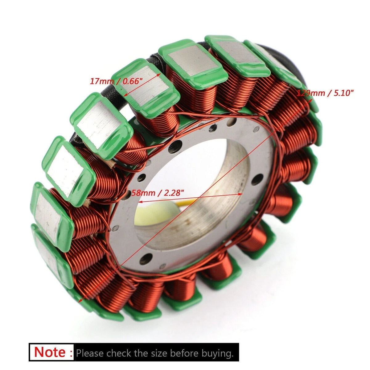 Outboard Stator Coil for Battery Charging - Suzuki DF60 DF70 (1998-2009)