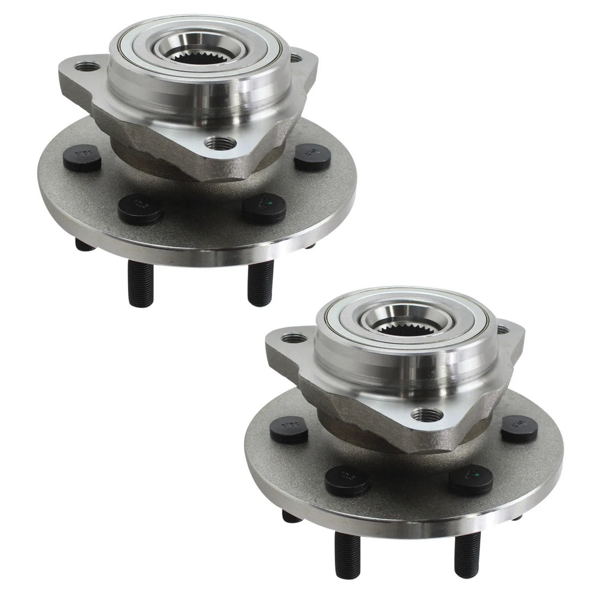 Front Wheel Hub Bearing Assembly - 2 Pieces for Dodge 4WD ABS