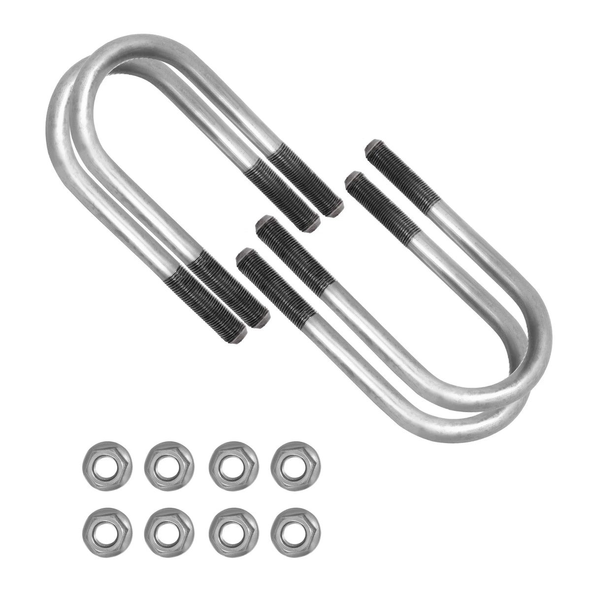 4-Piece U Bolt Kit for 2 Inch Axle Tube (6 Inch Long)