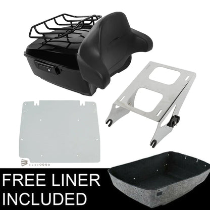 Base Plate for Trunk Mount Rack Backrest Pad Harley Touring Glide 2014-2023