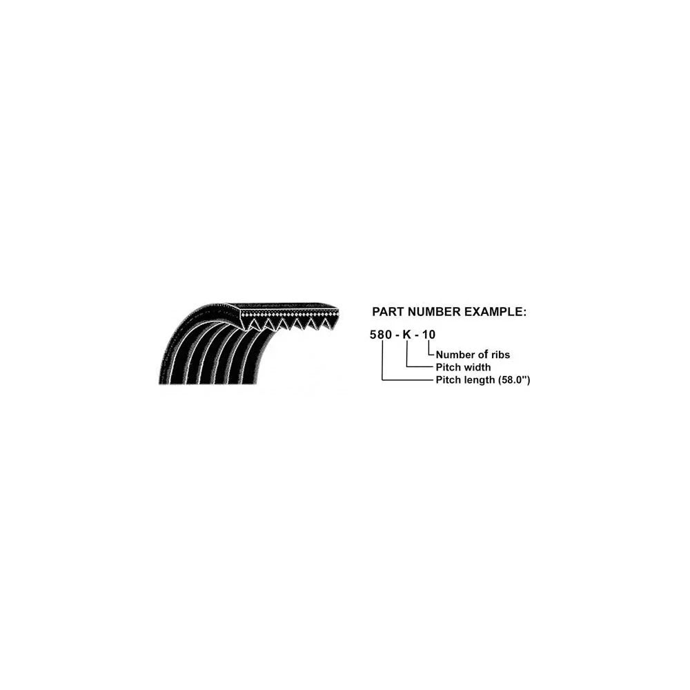 A-245K4-AI Micro-Rib V-Belt for