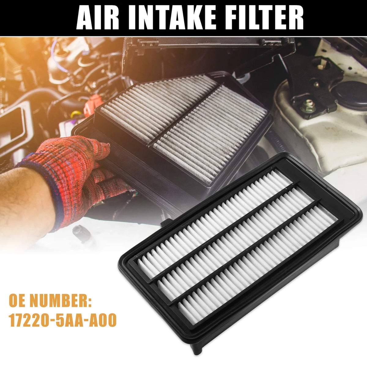 Car Engine Air Filter No. 17220-5AA-A00 for Honda Civic CR-V (1.5L)