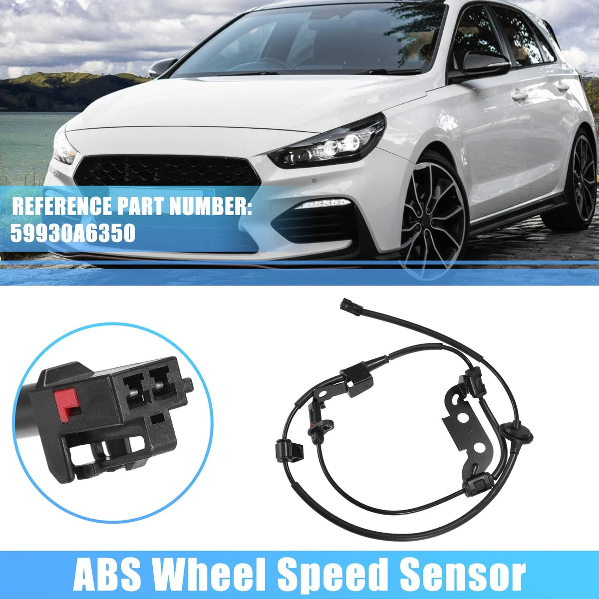 Rear Right ABS Wheel Speed Sensor for Hyundai I30 (2012–2018) No. 59930A6350