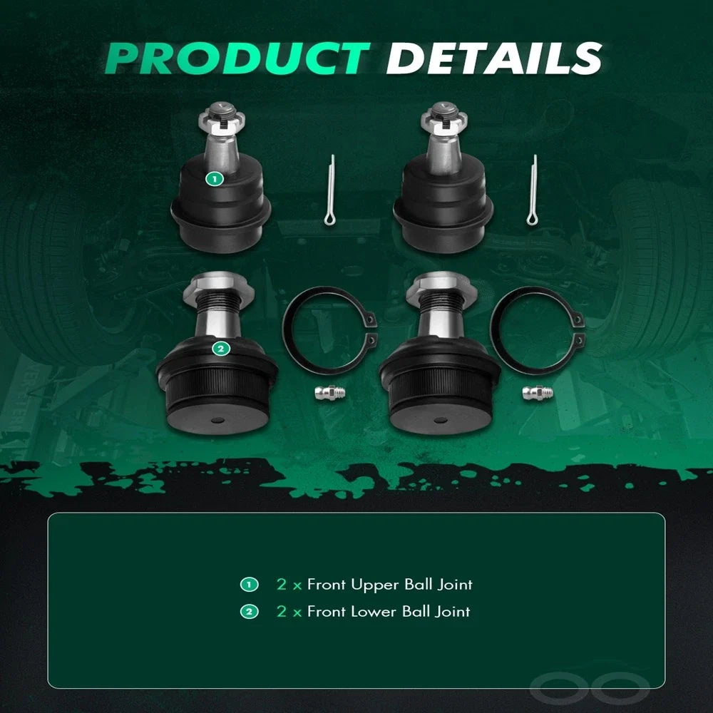 4WD Ball Joint Set for Dodge Ram 1500 (1994-1999) - Upper & Lower