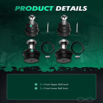 4WD Ball Joint Set for Dodge Ram 1500 (1994-1999) - Upper & Lower