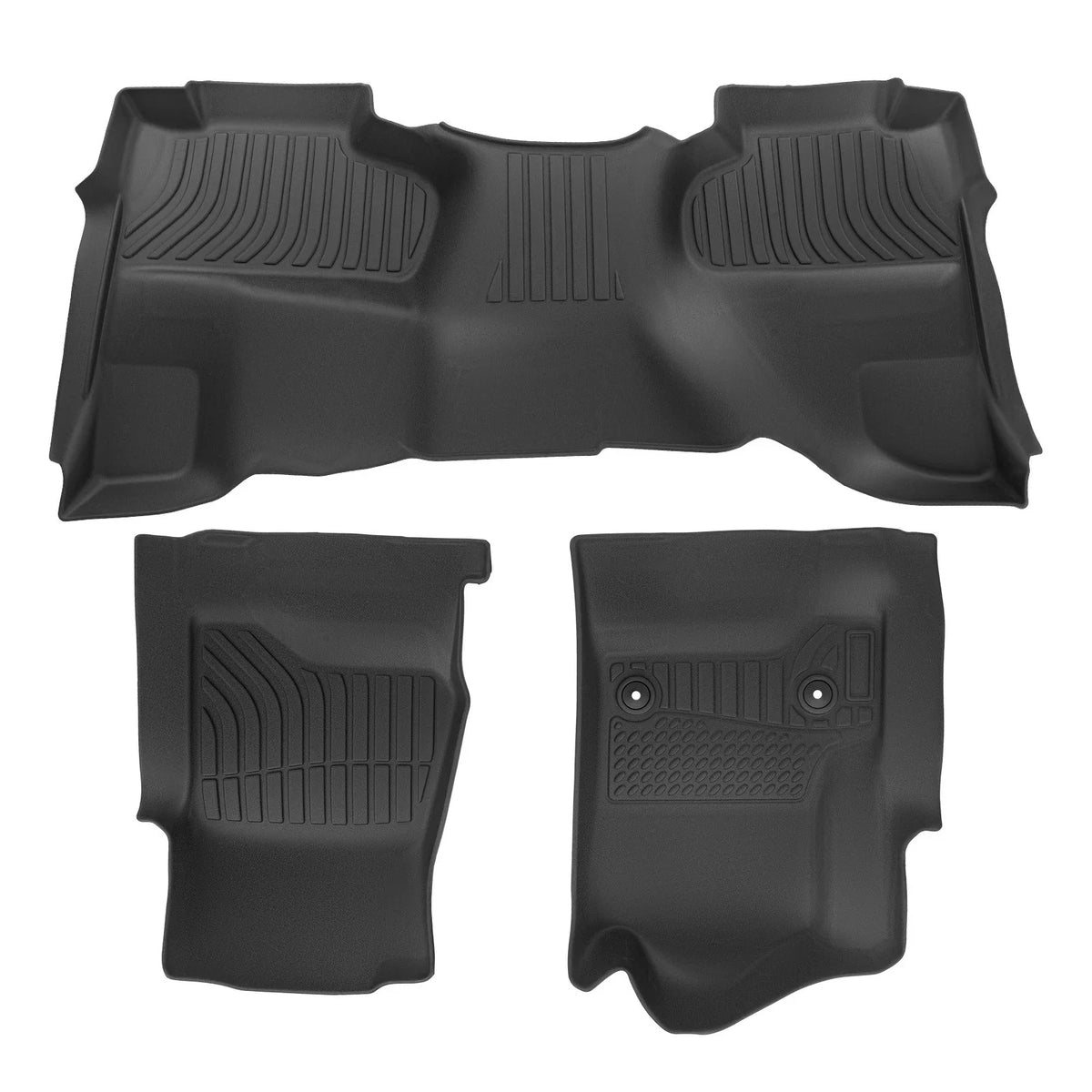 All Weather Floor Mats - TPE for Chevrolet Silverado Double Cab (2014-2019)