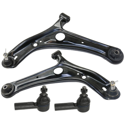 Set of 4 Front Lower Control Arms & Outer Tie Rod Ends for Scion xA xB (2004–2006)
