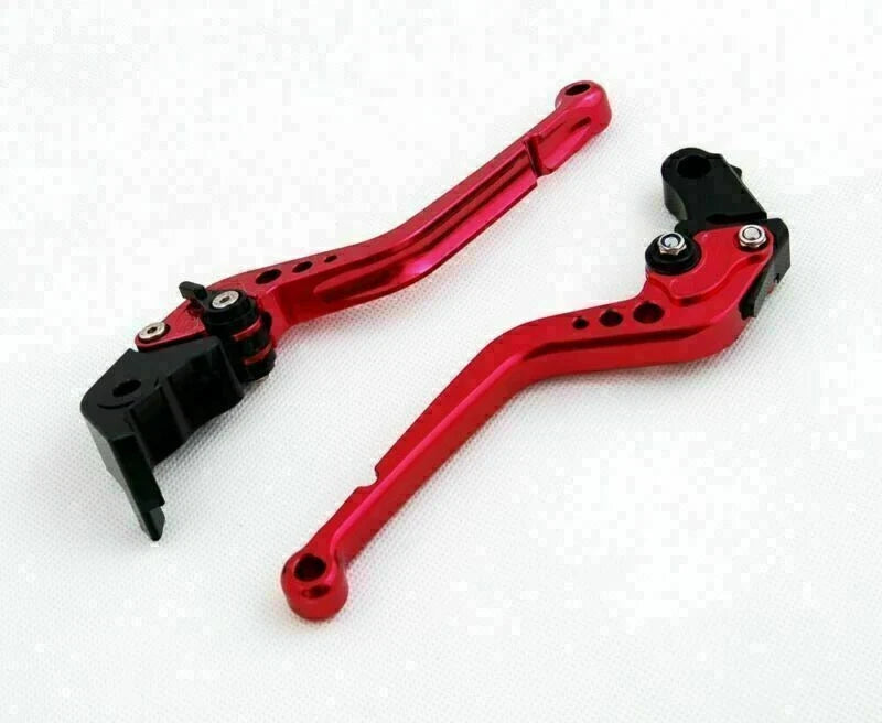 Long Brake Clutch Levers for Suzuki GSXR600 GSXR750 GSXR1000 (2005–2010) Red
