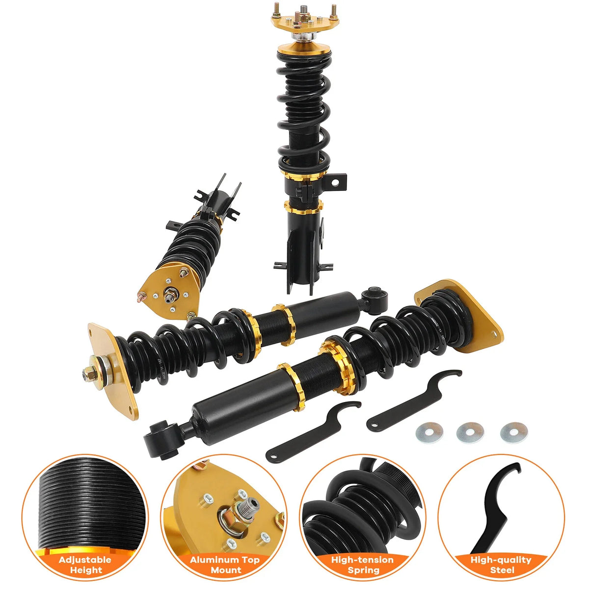 Coilovers for Nissan Sentra (2000–2006) Adjustable Height Suspension Kit