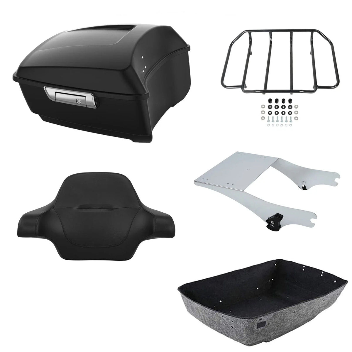 Backrest Trunk Rack for Harley Touring Models 1997-2008