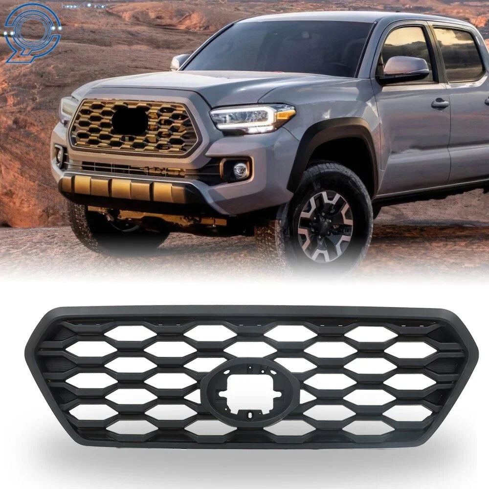 Front Bumper Grille for Toyota Tacoma (2016–2023) Matte Black Mesh