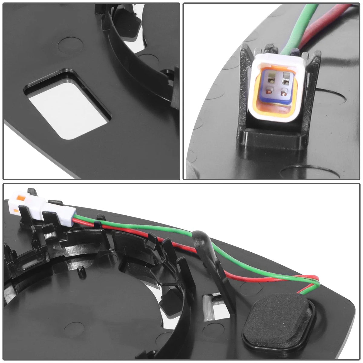 Driver Left Flat Glass Lens Mirror for Ford Escape (2017–2019)