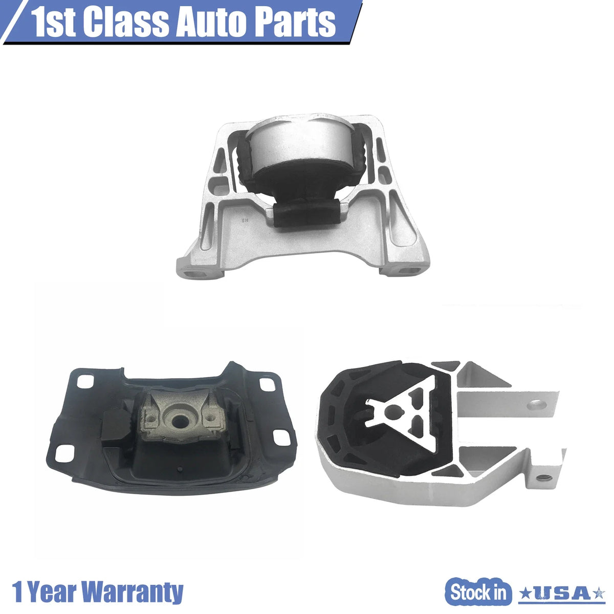 Engine Motor & Trans Mount Set for Ford Escape (2013–2016)