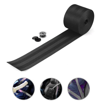 Retractable 3 Point Nylon Lap Seat Belt 3.5M for Racing