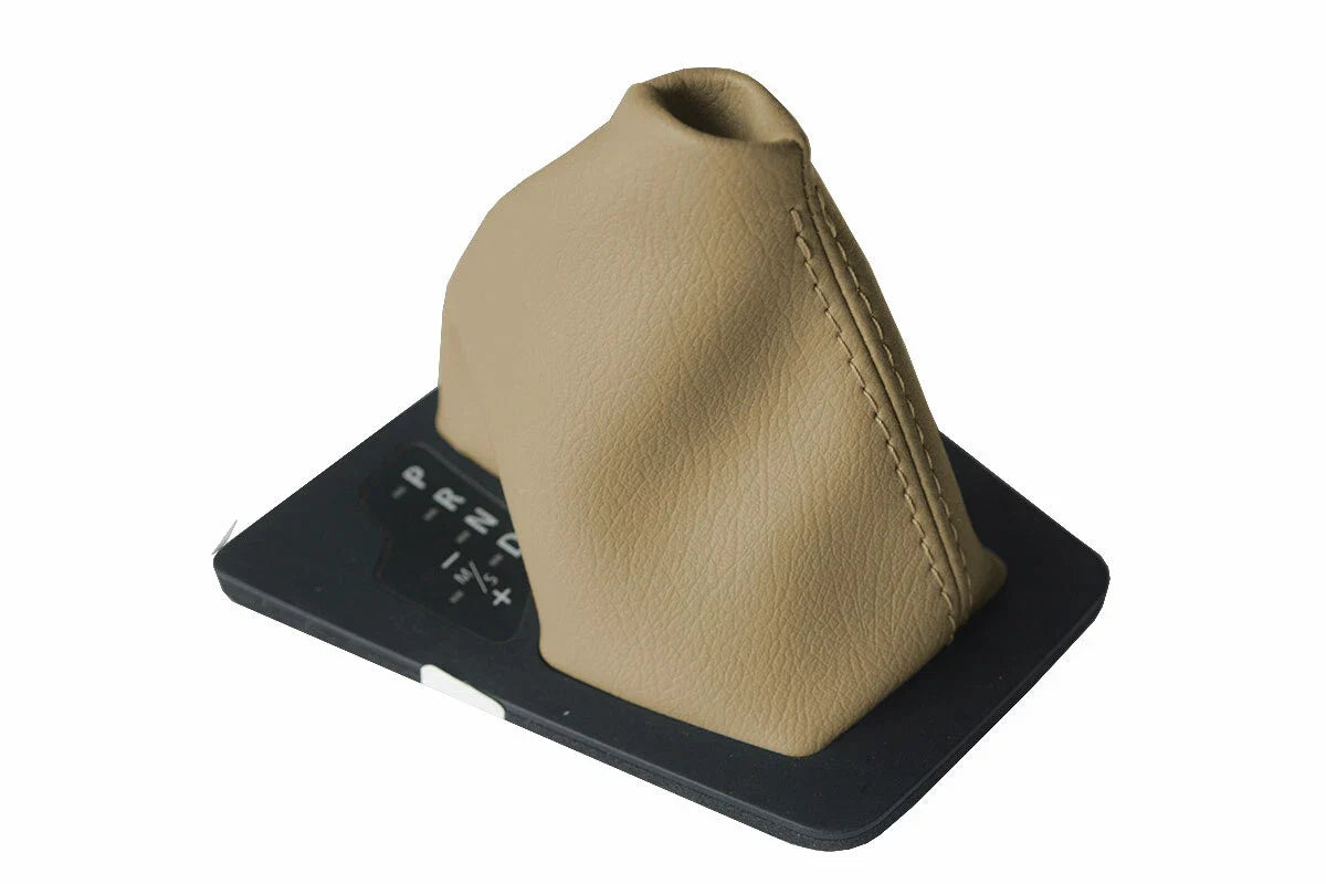Leather Automatic Shift Boot Cover for BMW E60 (2004–2007) Beige