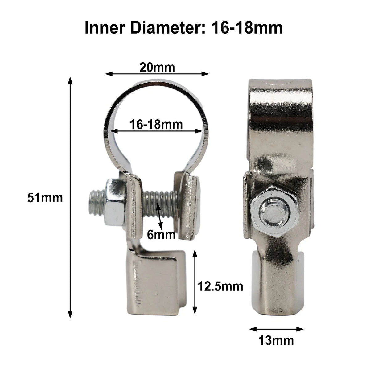 2X Car Battery Cable Terminal Clamp Connector for