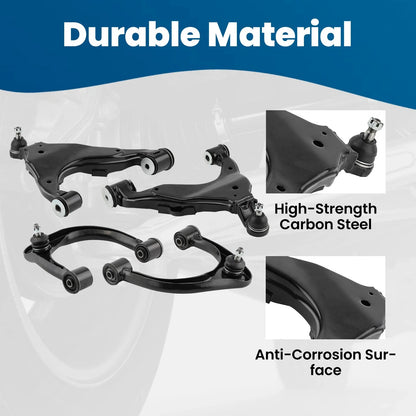Control Arms Set of 4 for Toyota Tacoma Front Upper & Lower 2005-2015