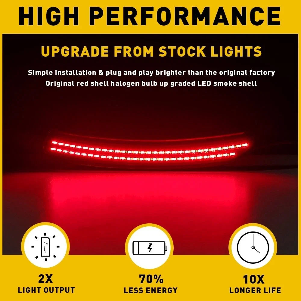 Smoked Lens LED Side Marker Light Set for Chrysler 200 (2015-2017)
