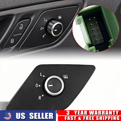 Mirror Switch Knob with Heat (10-Pin) for Left Side VW Jetta 2011-2016