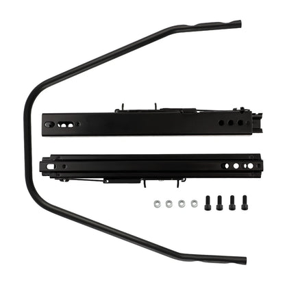 1PC Black Universal Racing Dual Seat Slider Locking Base Brackets