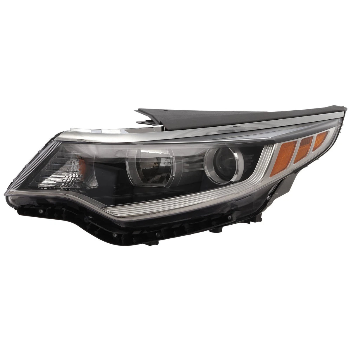 Headlight for Kia Optima (2016–2018) Driver Side Halogen Clear Lens