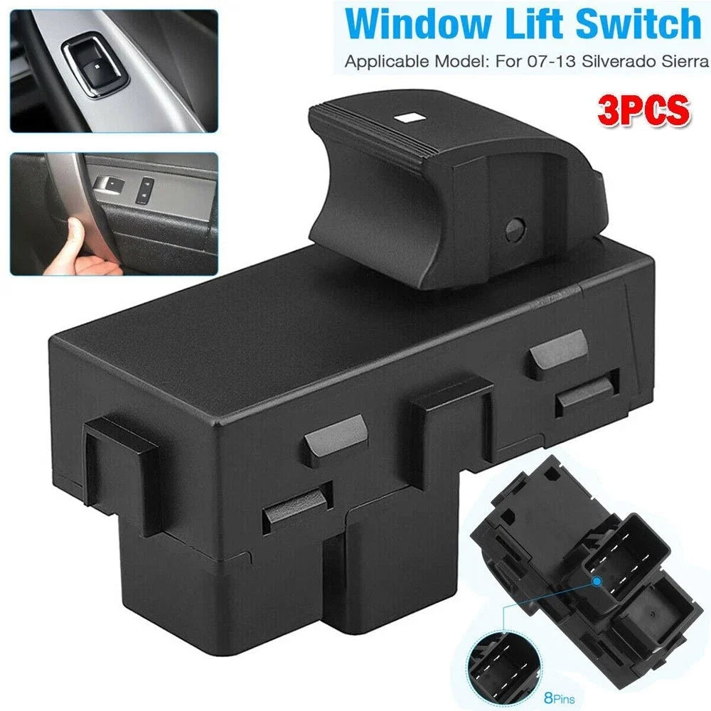3X Power Window Switch for Silverado Sierra (2007–2013) PUS