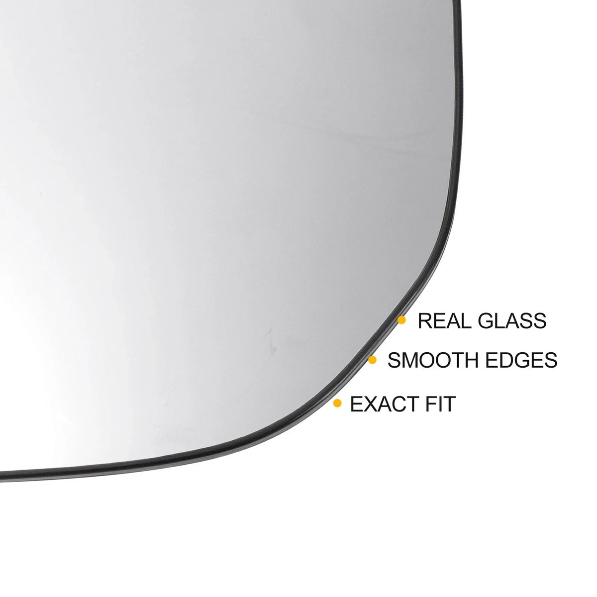 White Heated Mirror Glass (Right Side) for Hyundai Santa Fe 2013-2016